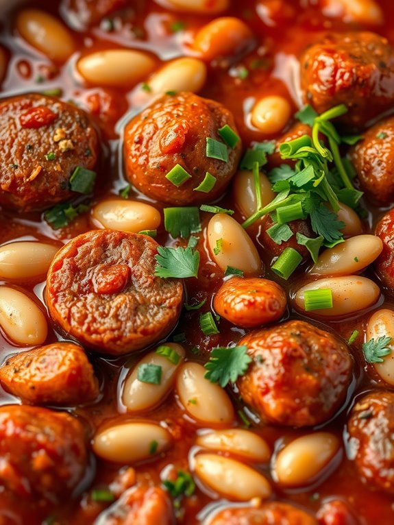 sausage and bean dish
