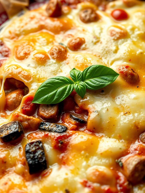 sausage and eggplant bake