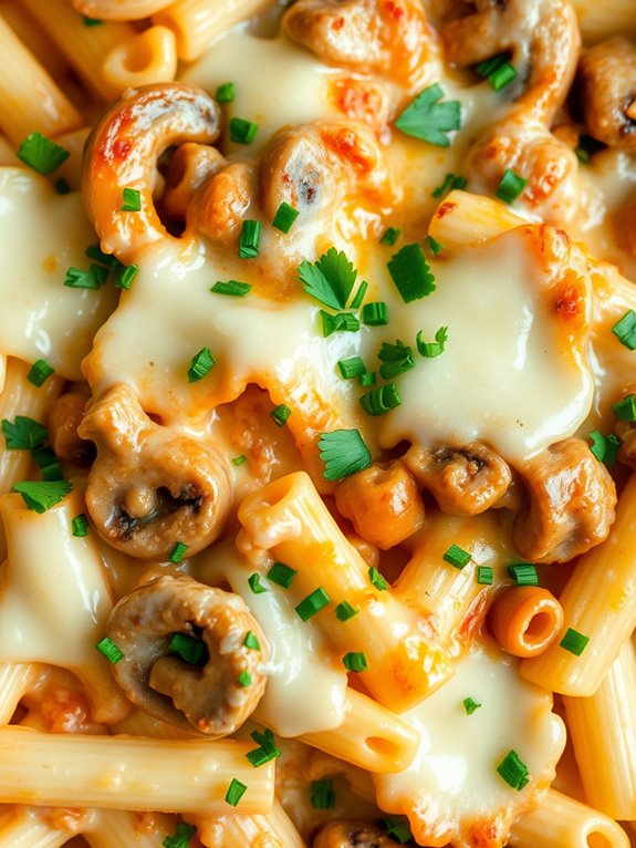 sausage and mushroom casserole
