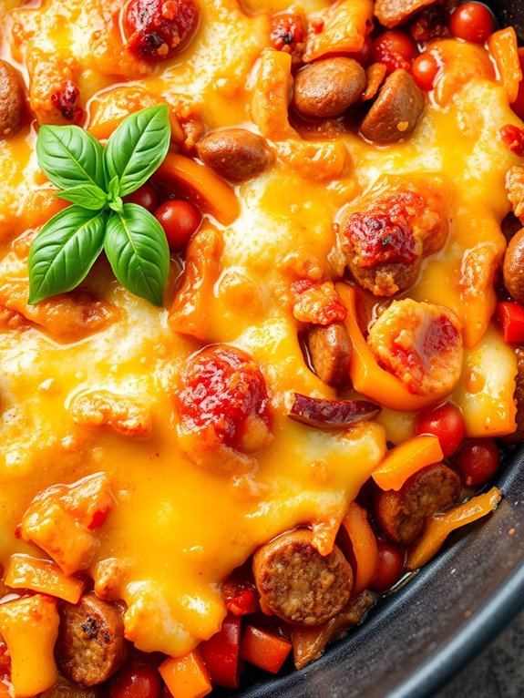 sausage and peppers casserole