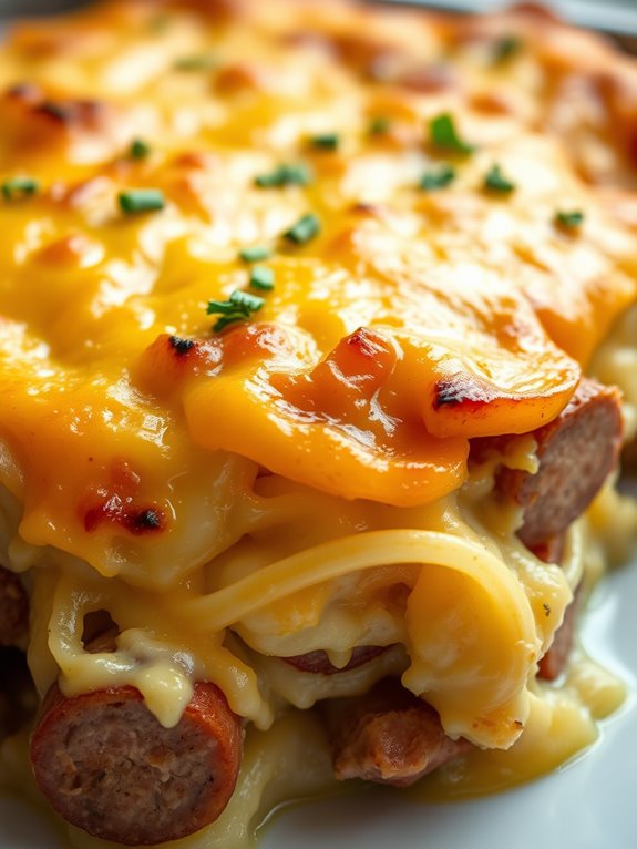 sausage and potato bake