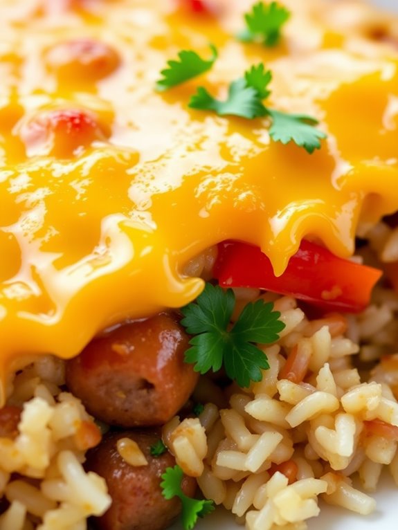 sausage and rice dish