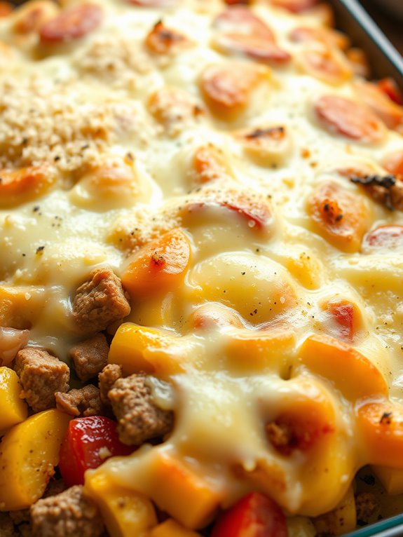 sausage and squash casserole