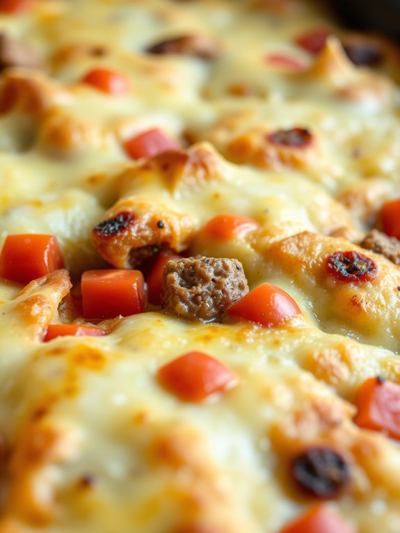 sausage and zucchini bake