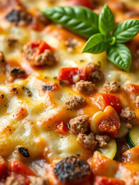 sausage and zucchini dish