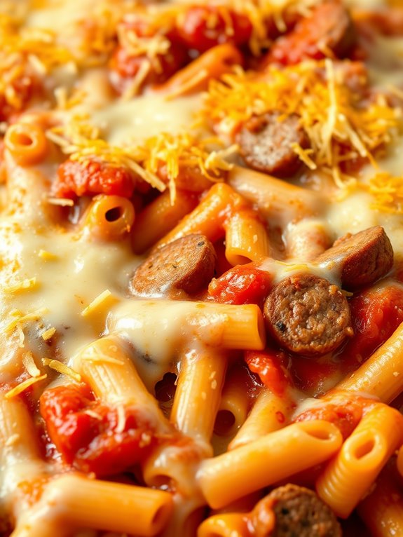 sausage baked ziti recipe