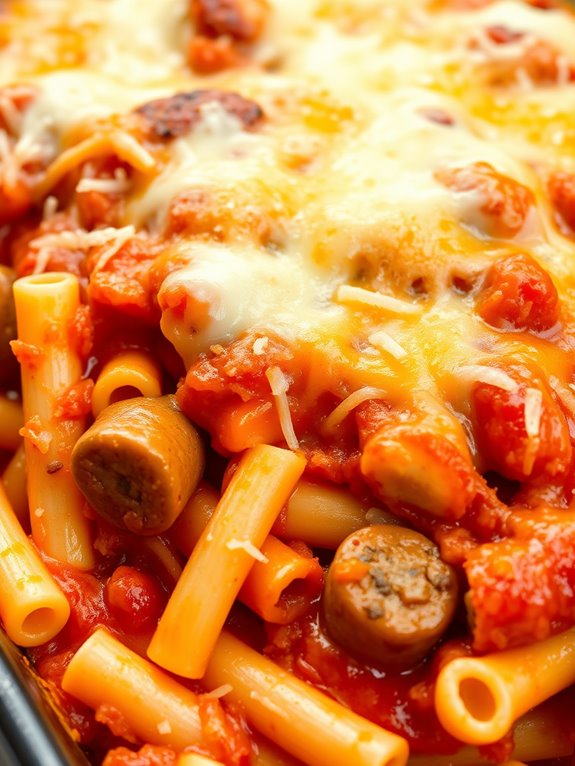 sausage baked ziti recipe
