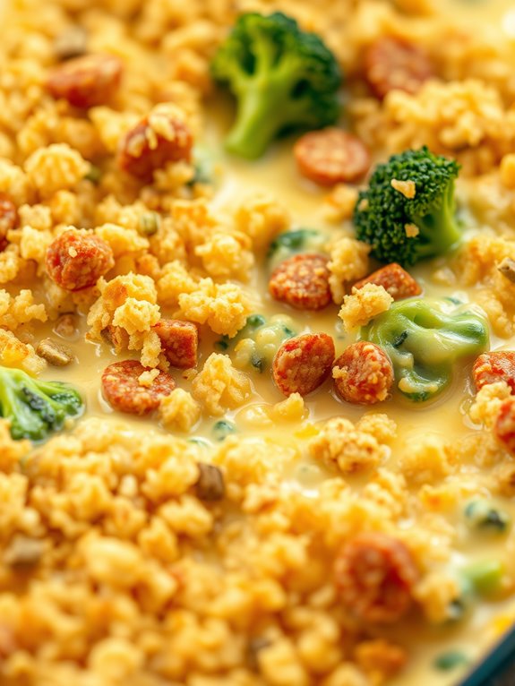 sausage broccoli casserole recipe