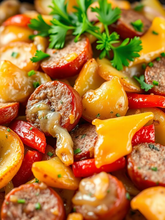 sausage potato skillet casserole