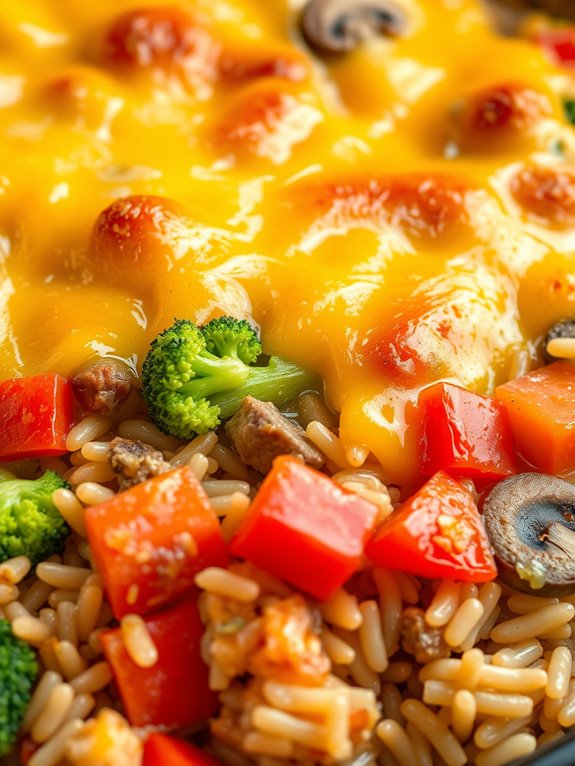 sausage rice vegetable casserole