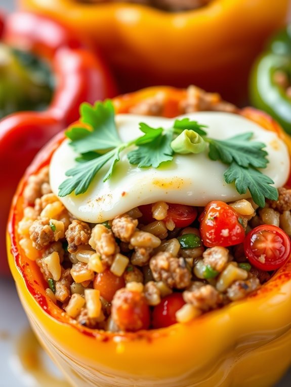 sausage stuffed bell peppers