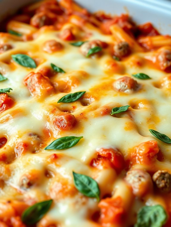 sausage tomato basil casserole