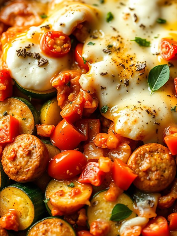 sausage zucchini skillet casserole