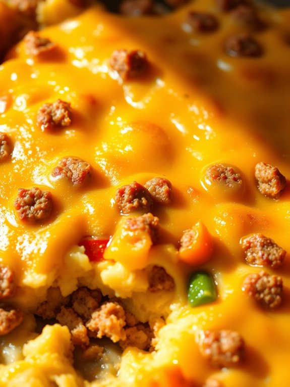 savory baked egg dish