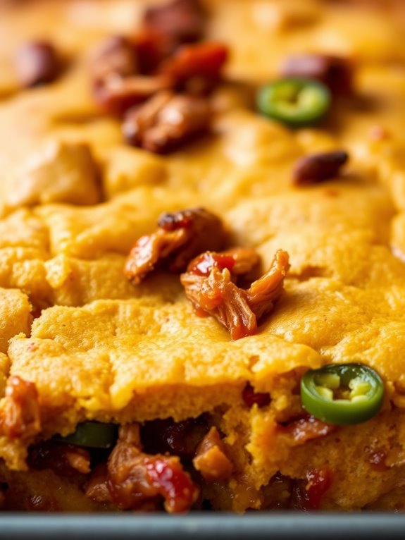 savory bbq cornbread casserole
