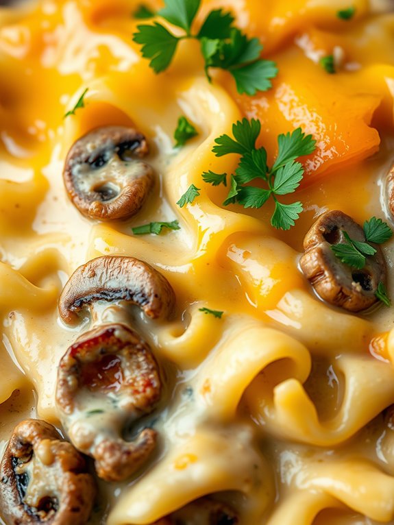 savory beef mushroom casserole