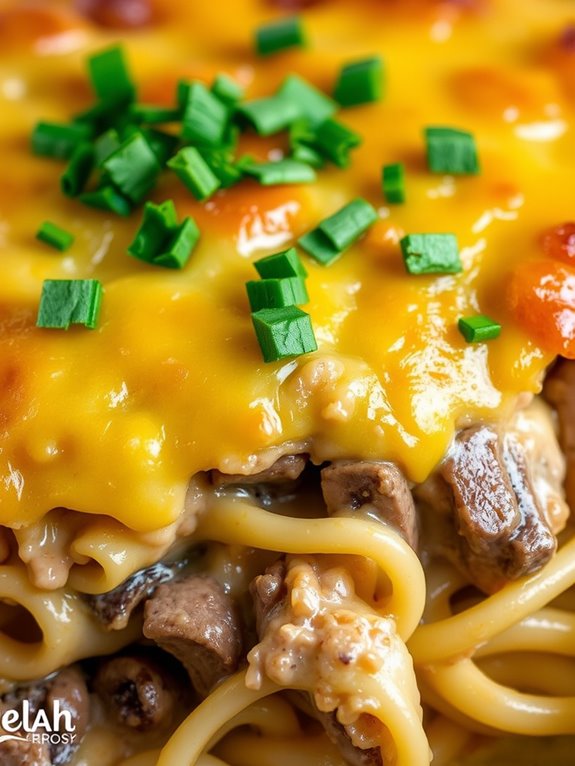 savory beef mushroom casserole