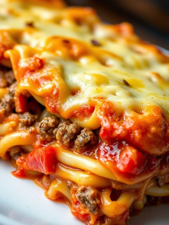 savory beef noodle casserole