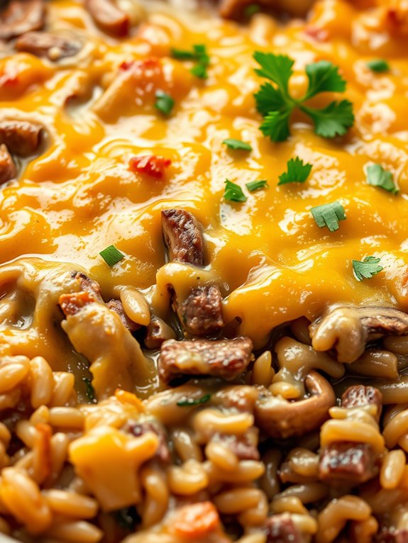 savory beef wild rice