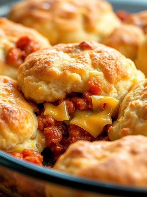 savory biscuit casserole dish