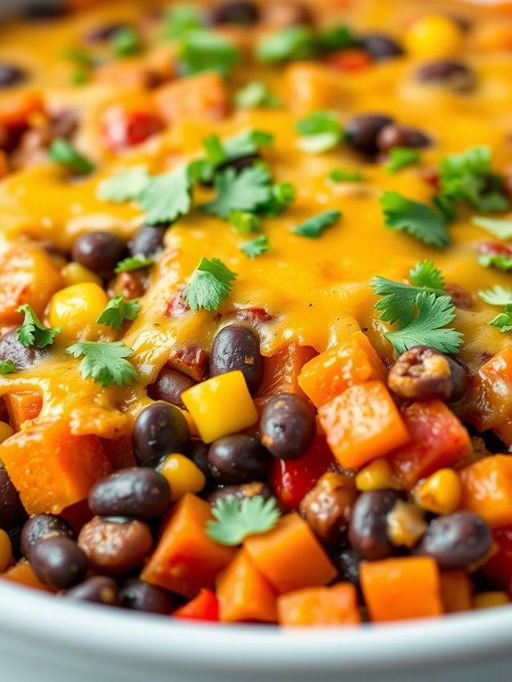 savory black bean casserole