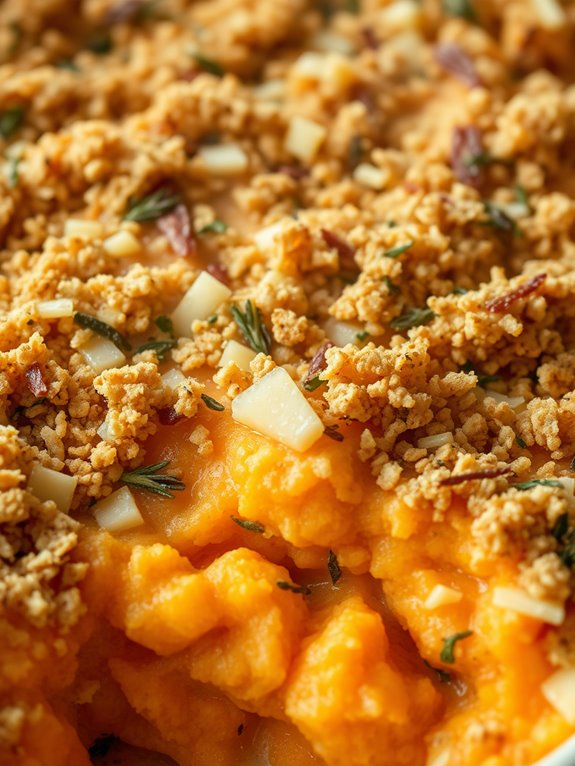 savory cheese sweet potato casserole