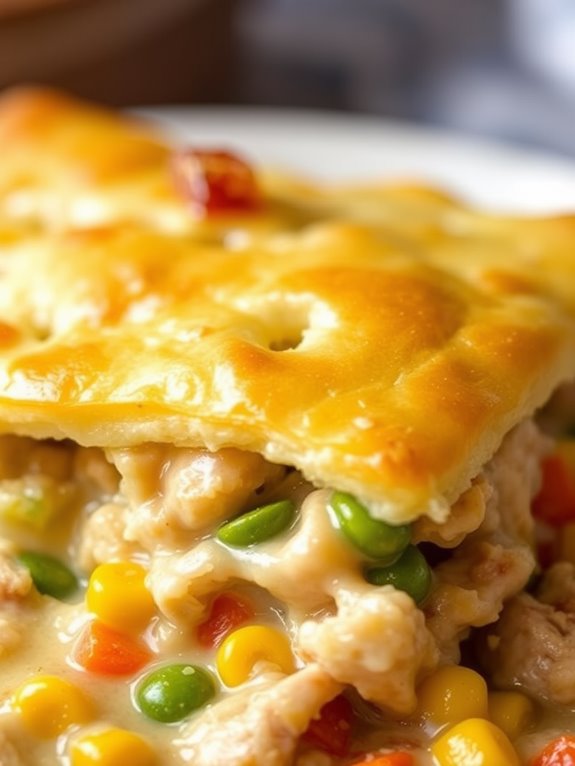 savory chicken pie casserole