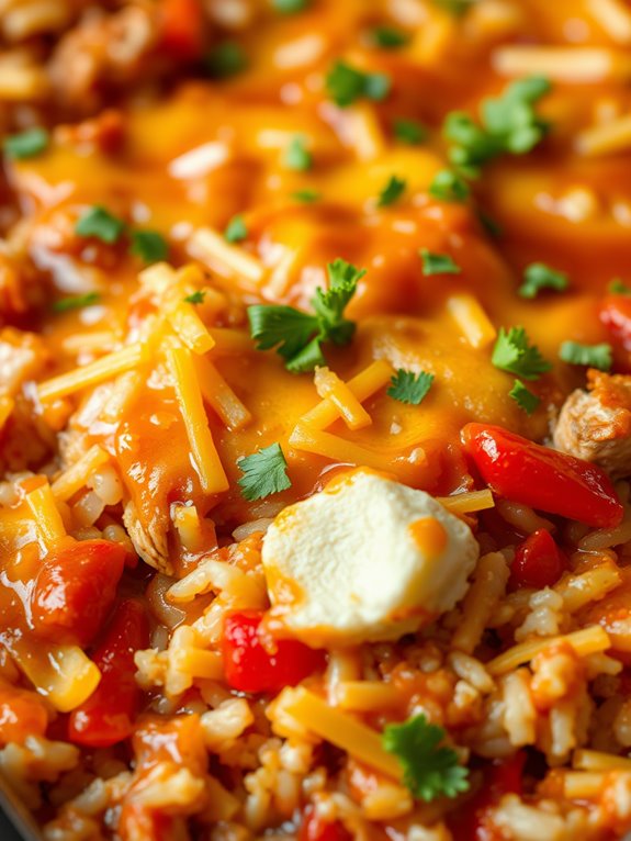 savory chicken rice bake