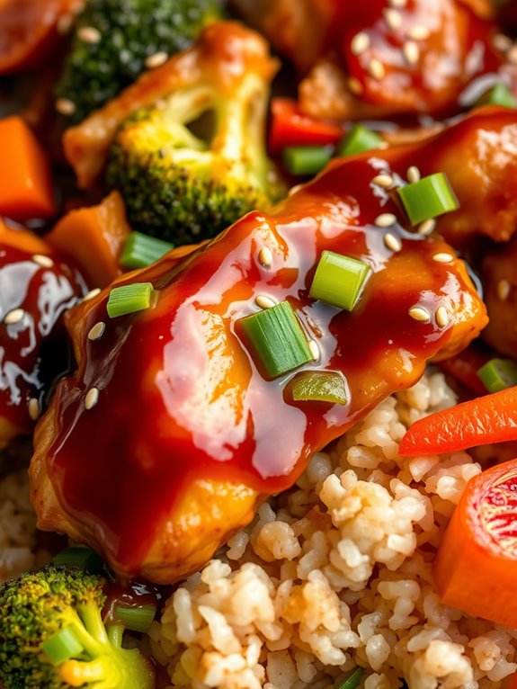 savory chicken rice bake