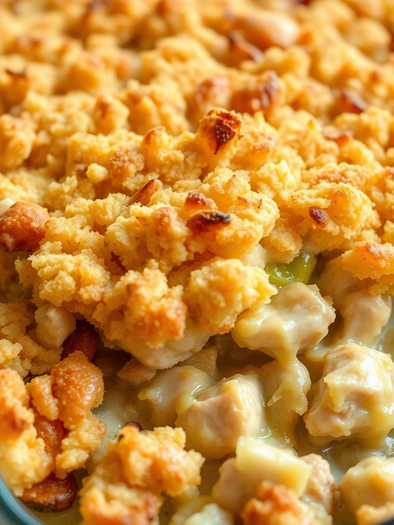savory chicken stuffing bake