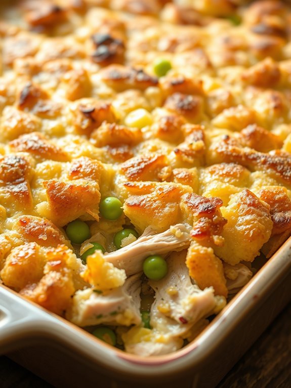 savory chicken stuffing dish