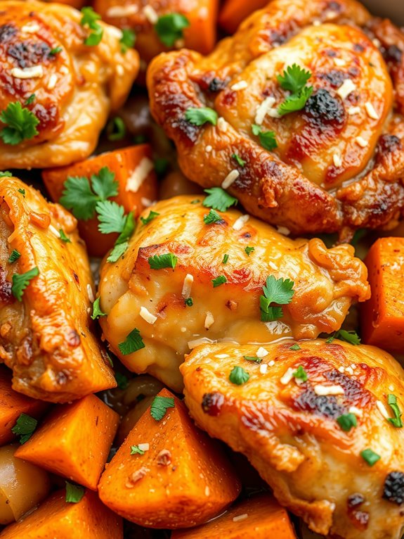 savory chicken sweet potato casserole