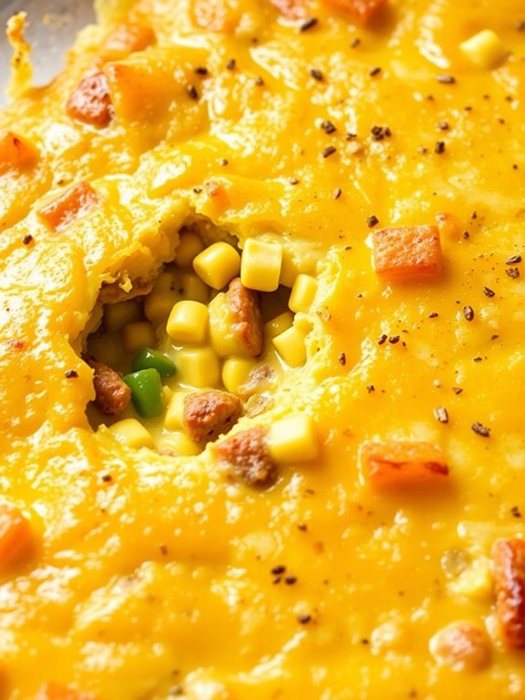 savory cornbread sausage casserole
