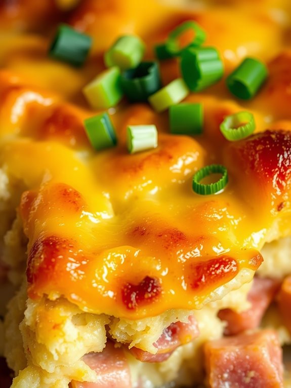 savory ham and cheese casserole