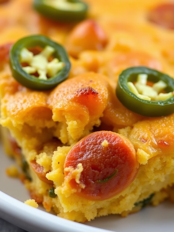 savory hot dog casserole
