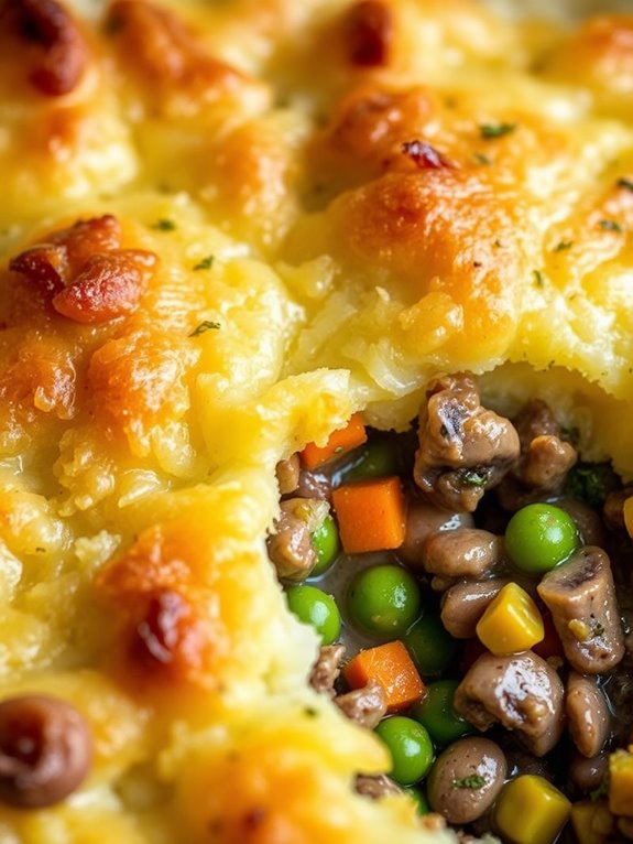 savory lentil mushroom dish