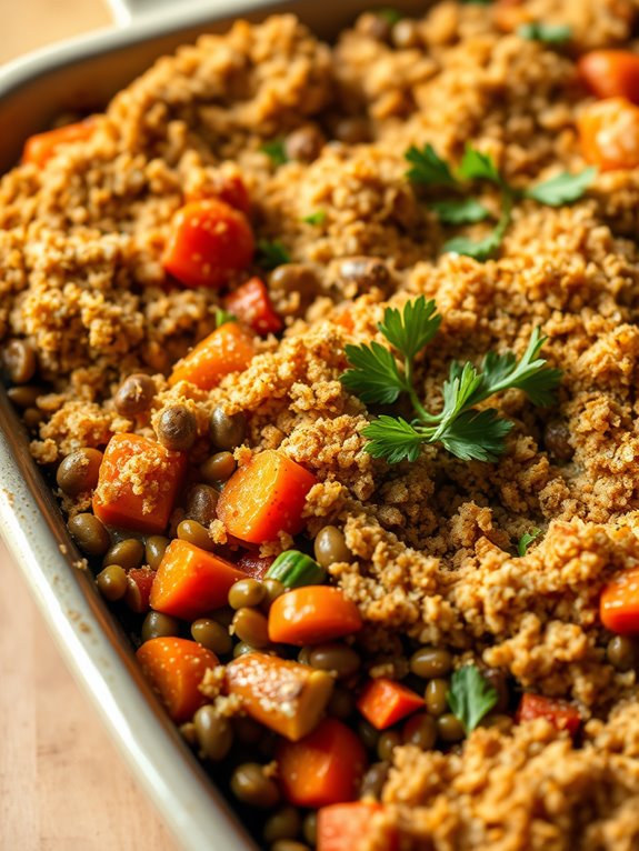 savory lentil vegetable dish