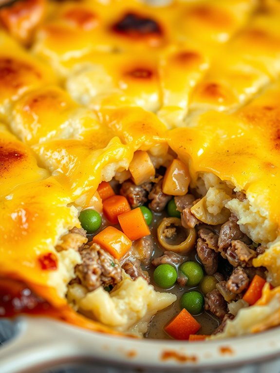 savory meat and mashed