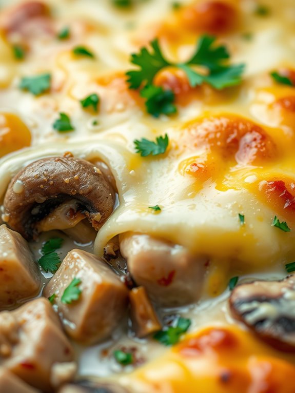 savory mushroom pork casserole