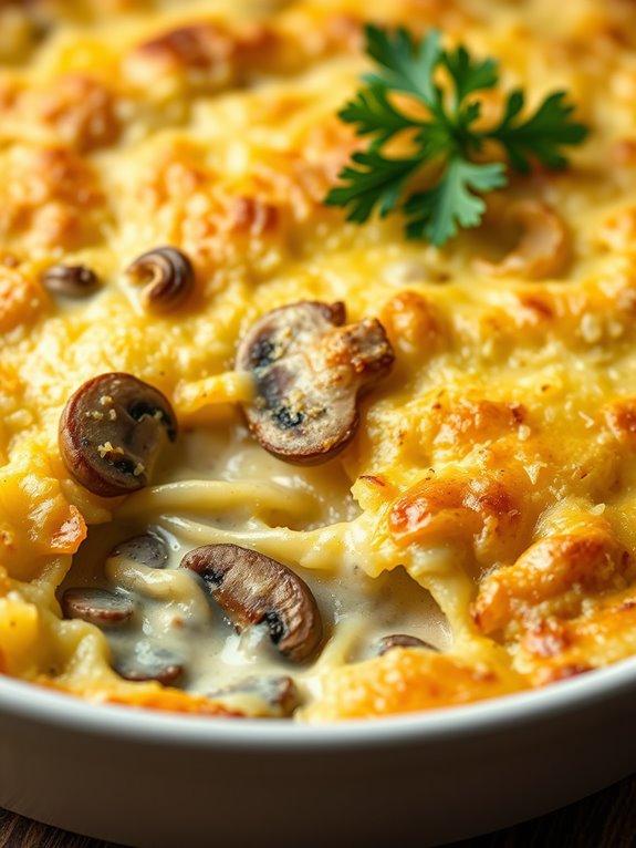 savory mushroom potato dish