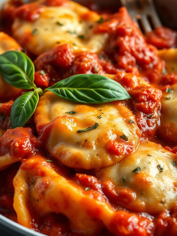 savory pasta and sauce
