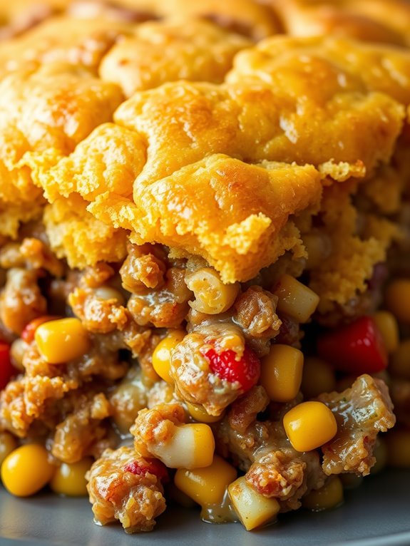 savory pork cornbread dish