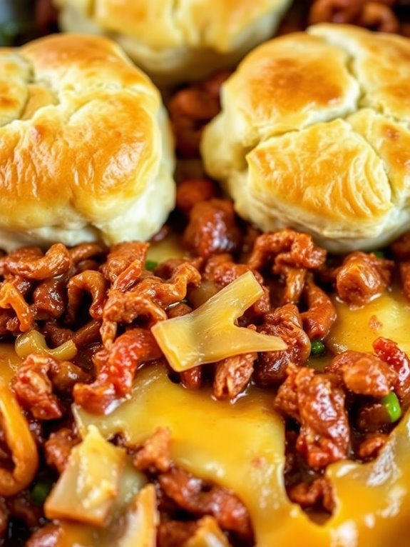 savory pulled pork biscuits