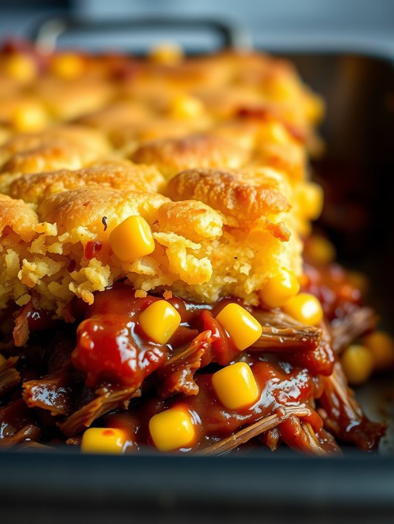 savory pulled pork casserole