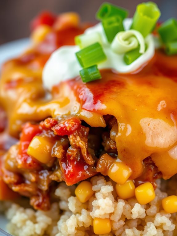 savory pulled pork casserole