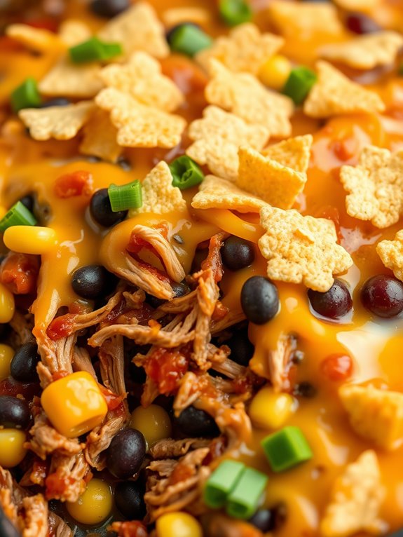 savory pulled pork casserole
