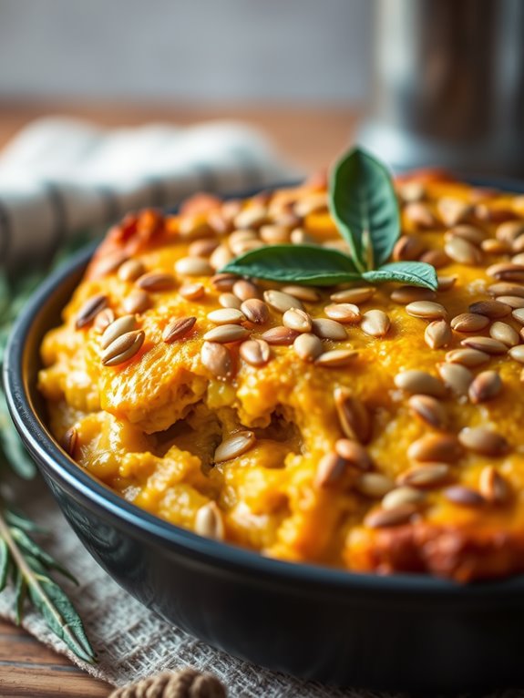 savory pumpkin sage casserole