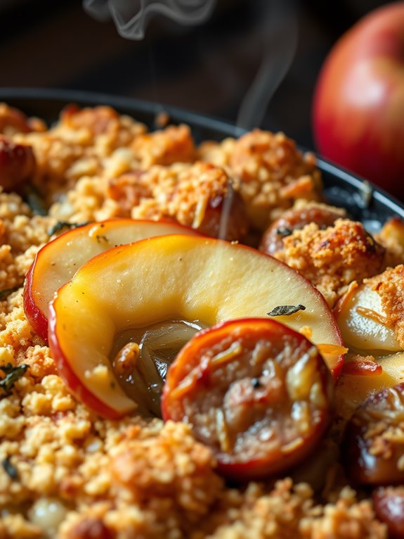 savory sausage and apple bake