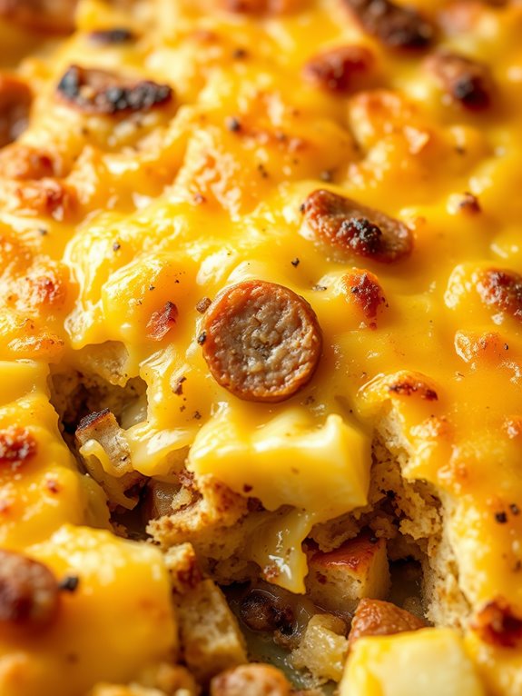 savory sausage cheese casserole