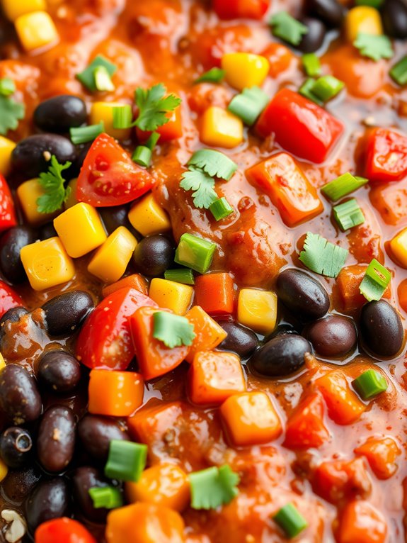 savory spicy bean dish